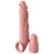 Телесная насадка-удлинитель 2 Inch Silicone X-tension with Strap - 20,3 см. - Pipedream - в Бийске купить с доставкой