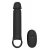 Черная насадка-удлинитель с вибрацией Vibrating Extender With Remote - Dream Toys - в Бийске купить с доставкой