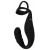 Черное эрекционное кольцо со стимуляцией промежности и анальной пробкой Cock Ring with RC Prostate Plug - Orion - в Бийске купить с доставкой