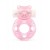 Розовое эрекционное виброкольцо в форме мишки - 1137 - в Бийске купить с доставкой