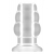 Прозрачная анальная пробка с тоннелем №49 Small Hollow Tunnel Butt Plug 3 Inch - 7,7 см. - Shots Media BV
