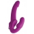 Ярко-розовый безремневой вибрострапон Evoke Vibrating Strapless Silicone Strap-on Dildo - XR Brands - купить с доставкой в Бийске