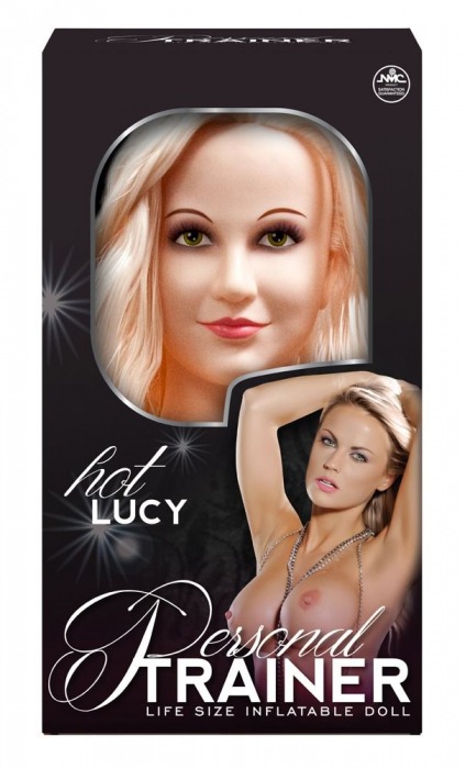 Надувная кукла с вибрацией и 2 любовными отверстиями Hot Lucy Lifesize Love Doll - NMC - в Бийске купить с доставкой