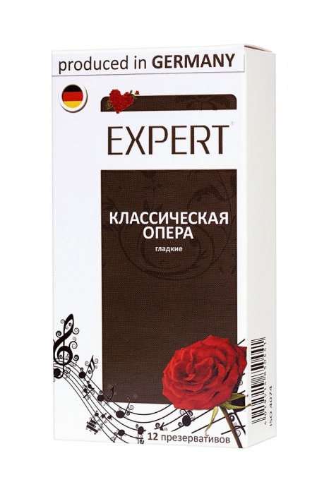 Гладкие презервативы Expert  Классическая опера  - 12 шт. - Expert - купить с доставкой в Бийске