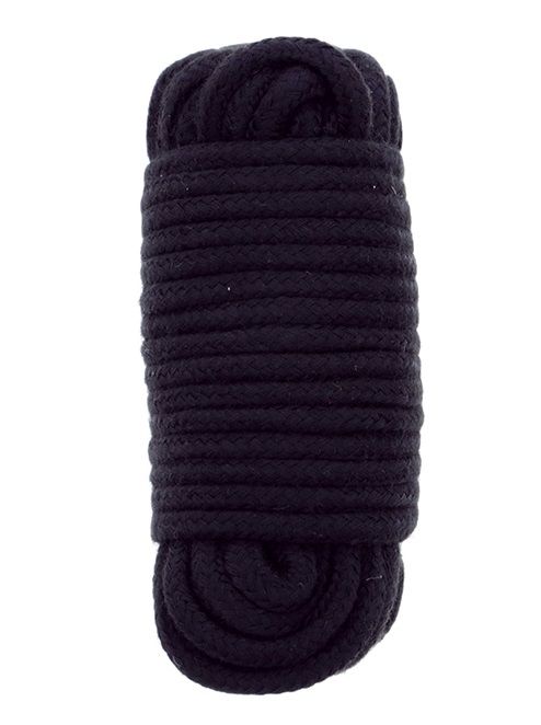 Черная веревка для связывания BONDX LOVE ROPE - 10 м. - Dream Toys - купить с доставкой в Бийске