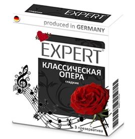 Гладкие презервативы Expert  Классическая опера  - 3 шт. - Expert - купить с доставкой в Бийске