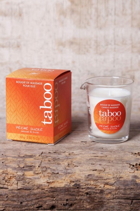 Массажное аромамасло с афродизиаками для женщин RUF Taboo Peche sucre - 60 гр. - RUF - купить с доставкой в Бийске