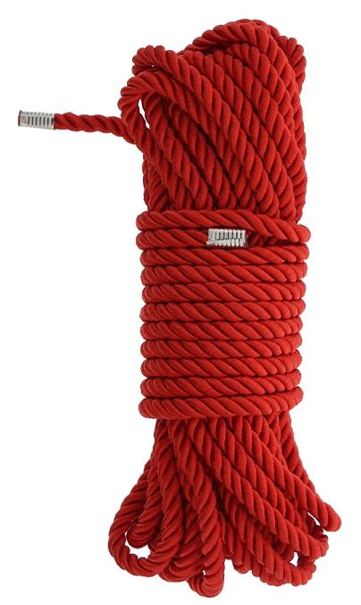 Красная веревка DELUXE BONDAGE ROPE - 10 м. - Dream Toys - купить с доставкой в Бийске