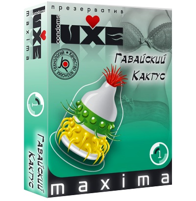 Презерватив LUXE Maxima  Гавайский Кактус  - 1 шт. - Luxe - купить с доставкой в Бийске