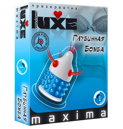 Презерватив LUXE Maxima  Глубинная бомба  - 1 шт. - Luxe - купить с доставкой в Бийске