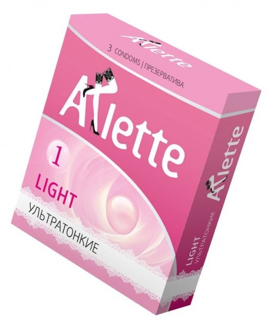 Ультратонкие презервативы Arlette Light - 3 шт. - Arlette - купить с доставкой в Бийске