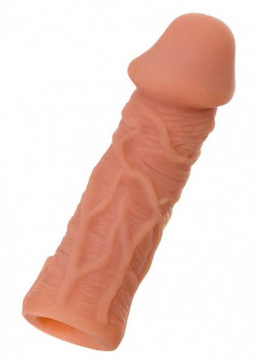Телесная реалистичная насадка KOKOS Extreme Sleeve 05 с дополнительной стимуляцией - 12,7 см. - KOKOS - в Бийске купить с доставкой