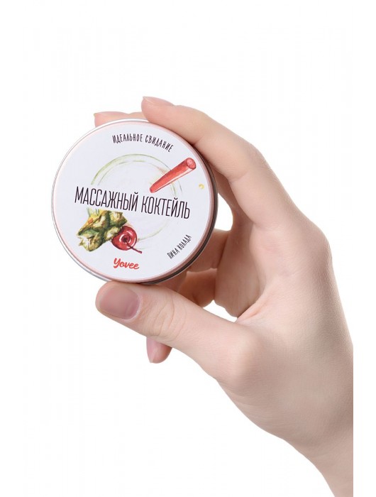 Массажная свеча «Массажный коктейль» с ароматом пина колады - 30 мл. - ToyFa - купить с доставкой в Бийске