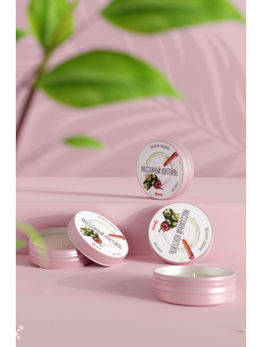 Массажная свеча «Массажный коктейль» с ароматом пина колады - 30 мл. - ToyFa - купить с доставкой в Бийске