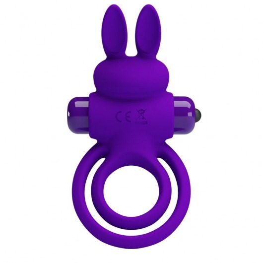 Фиолетовое эрекционное кольцо с вибростимуляцией клитора Vibrant Penis Ring III - Baile - в Бийске купить с доставкой