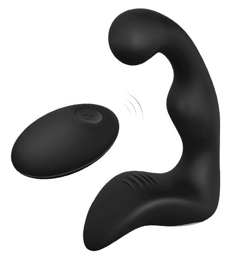 Черный вибромассажер простаты REMOTE BOOTY PLEASER - Dream Toys - в Бийске купить с доставкой