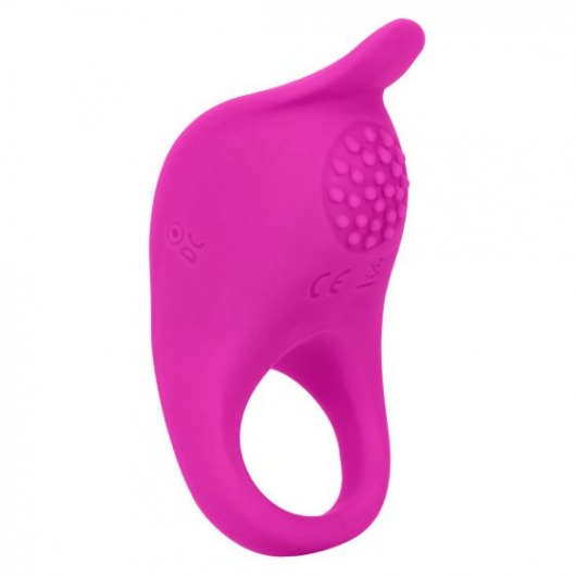 Ярко-розовое эрекционное виброкольцо Silicone Rechargeable Teasing Enhancer - California Exotic Novelties - в Бийске купить с доставкой