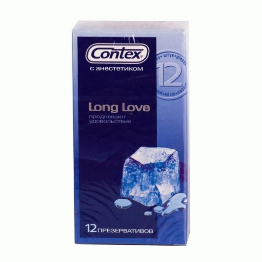 Презервативы с продлевающей смазкой Contex Long Love - 12 шт. - Contex - купить с доставкой в Бийске