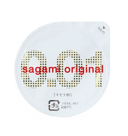 Супертонкий презерватив Sagami Original 0.01 - 1 шт. - Sagami - купить с доставкой в Бийске