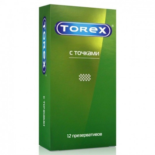 Текстурированные презервативы Torex  С точками  - 12 шт. - Torex - купить с доставкой в Бийске