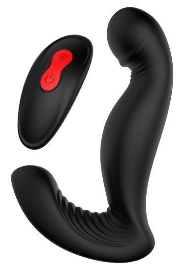 Черный вибромассажер простаты SWIRLING P-PLEASER - Dream Toys - в Бийске купить с доставкой