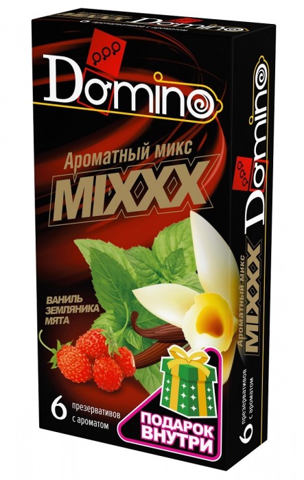 Ароматизированные презервативы DOMINO  Ароматный микс  - 6 шт. - Domino - купить с доставкой в Бийске