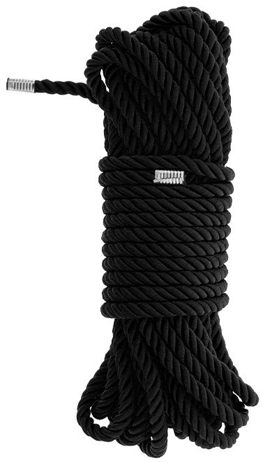 Черная веревка для бондажа BONDAGE ROPE - 10 м. - Dream Toys - купить с доставкой в Бийске