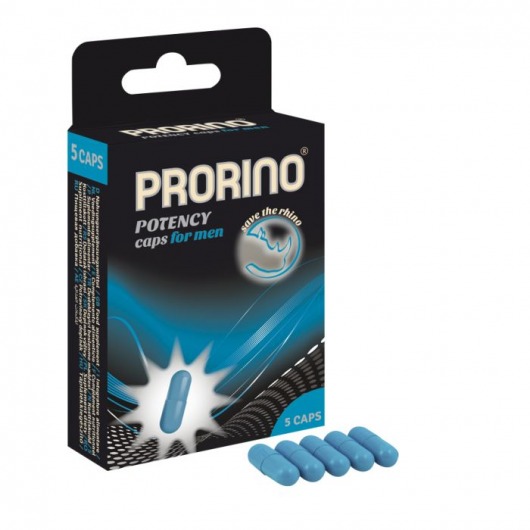 БАД для мужчин ero black line PRORINO Potency Caps for men - 5 капсул - Ero - купить с доставкой в Бийске