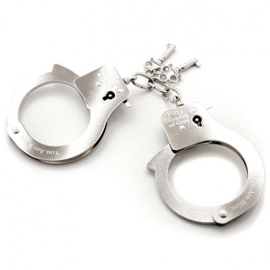 Металлические наручники Metal Handcuffs - Fifty Shades of Grey - купить с доставкой в Бийске