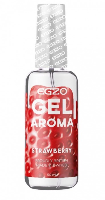 Интимный лубрикант EGZO AROMA с ароматом клубники - 50 мл. - EGZO - купить с доставкой в Бийске