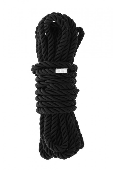 Черная веревка для шибари DELUXE BONDAGE ROPE - 5 м. - Dream Toys - купить с доставкой в Бийске