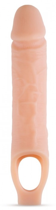 Телесный реалистичный фаллоудлинитель 10 Inch Silicone Cock Sheath Penis Extender - 25,4 см. - Blush Novelties - в Бийске купить с доставкой