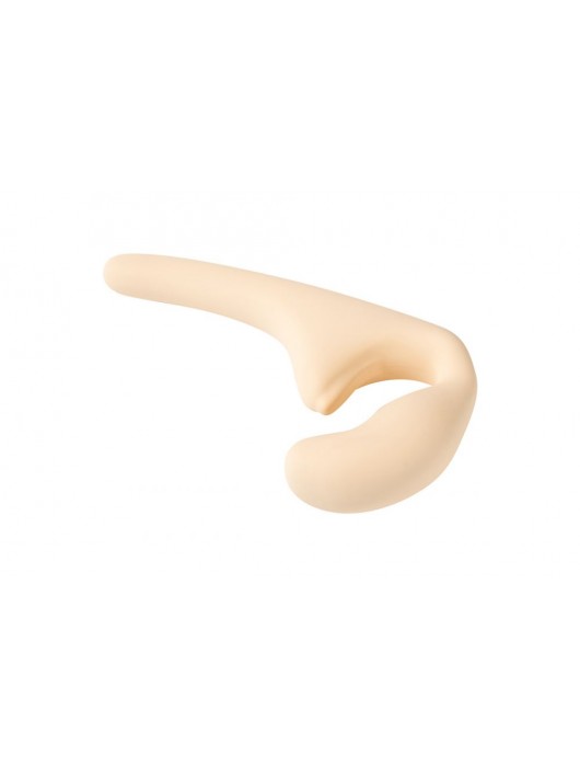 Бежевый безремневой страпон Seduction - 20,5 см. - Lola Games - купить с доставкой в Бийске