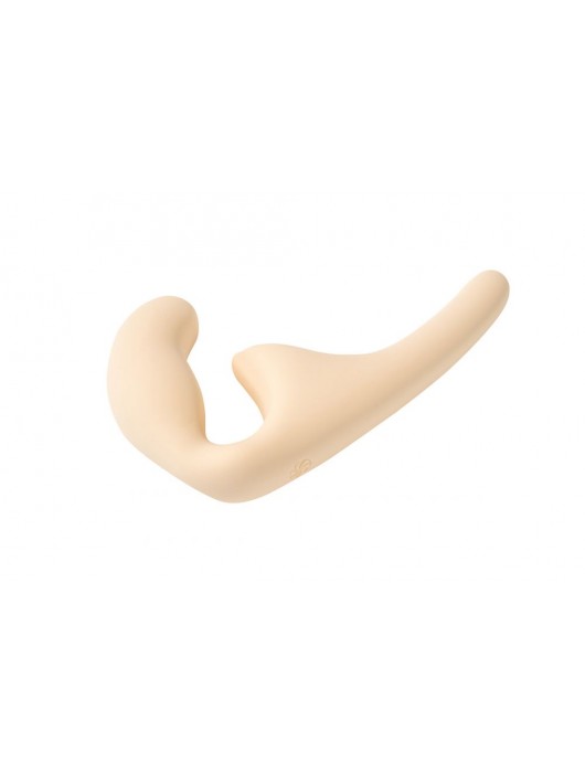 Бежевый безремневой страпон Seduction - 20,5 см. - Lola Games - купить с доставкой в Бийске