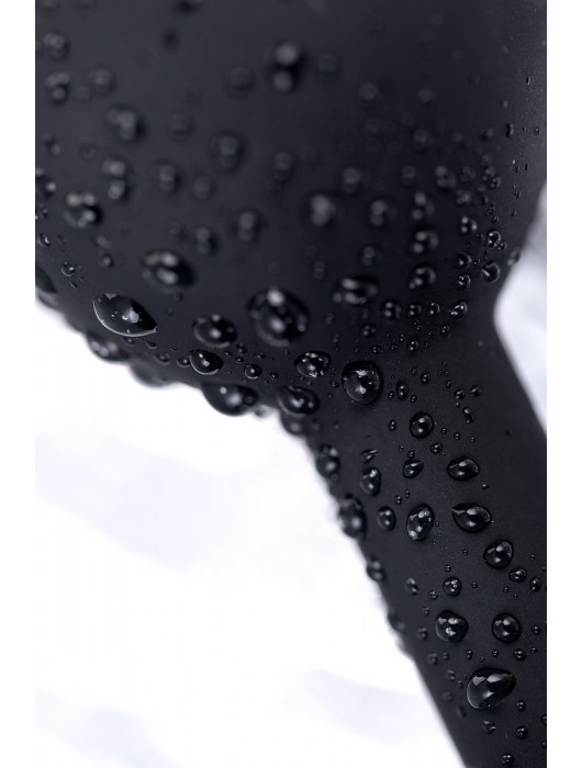 Черная анальная втулка с прозрачным стразом - 7,2 см. - POPO Pleasure - купить с доставкой в Бийске