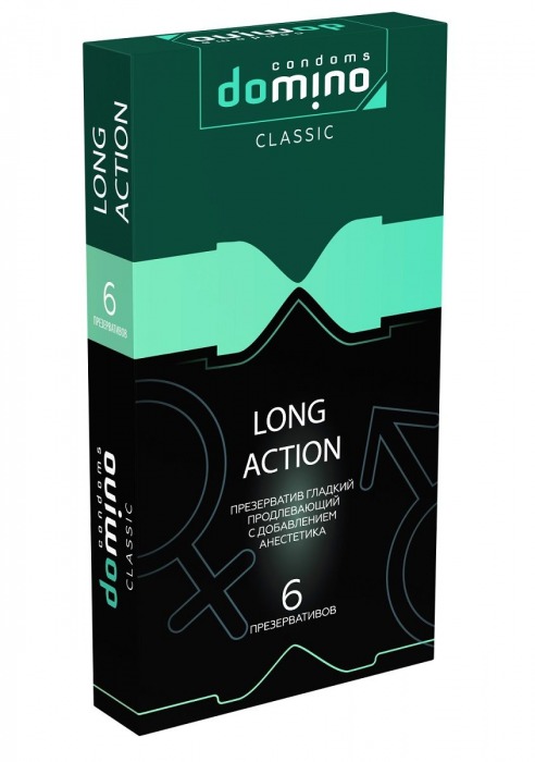 Презервативы с пролонгирующим эффектом DOMINO Classic Long action - 6 шт. - Domino - купить с доставкой в Бийске