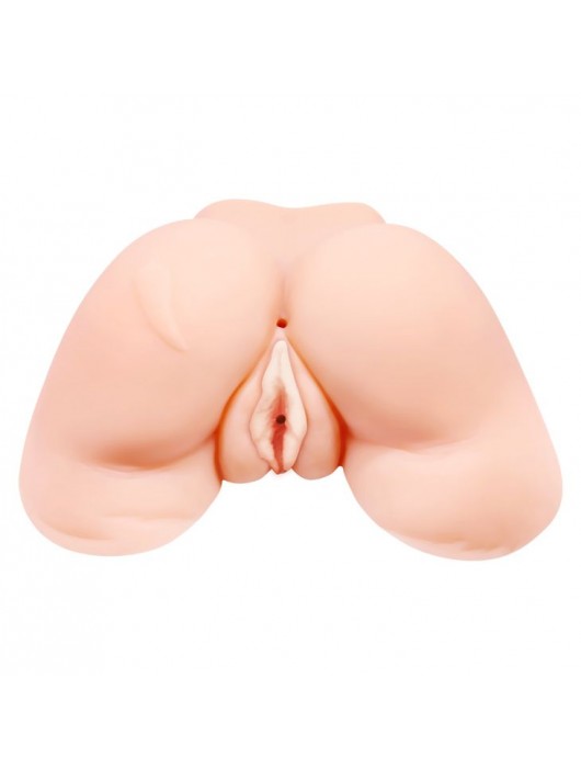 Телесная вибровагина Julie с 2 рабочими отверстиями - Baile - в Бийске купить с доставкой