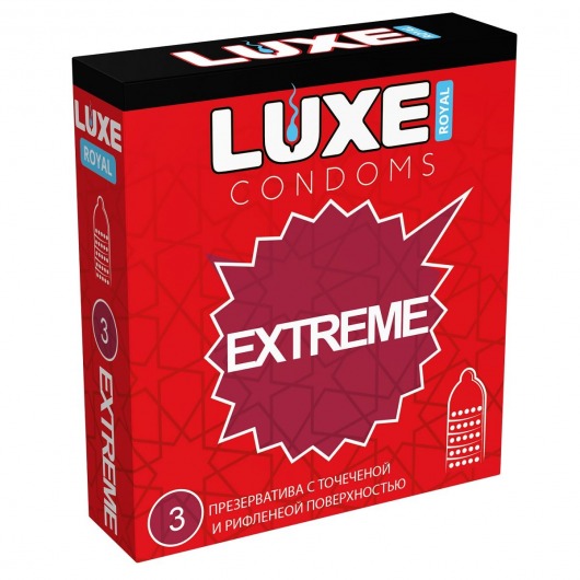 Текстурированные презервативы LUXE Royal Extreme - 3 шт. - Luxe - купить с доставкой в Бийске