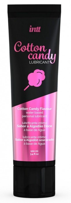 Интимный гель на водной основе Cotton Candy Lubricant - 100 мл. - INTT - купить с доставкой в Бийске