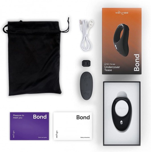 Черное эрекционное кольцо для ношения We-Vibe Bond - We-vibe - в Бийске купить с доставкой