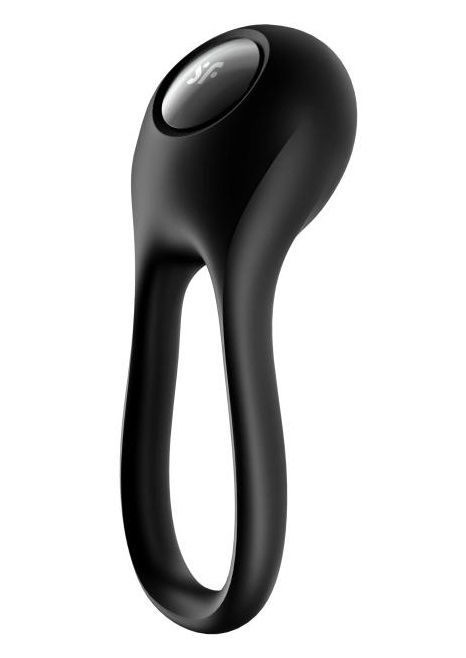 Черное эрекционное виброкольцо Majestic Duo - Satisfyer - в Бийске купить с доставкой