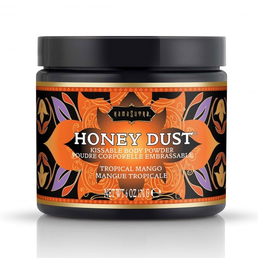 Пудра для тела Honey Dust Body Powder с ароматом манго - 170 гр. - Kama Sutra - купить с доставкой в Бийске