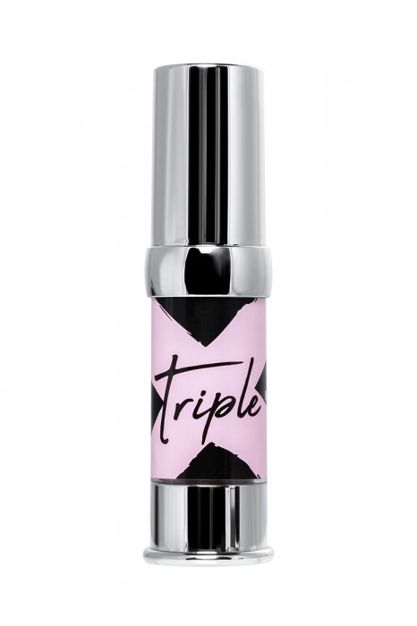 Возбуждающий гель с эффектом вибрации и охлаждения Triple X 3 in 1 Unisex Pleasure Enhancer Gel - 15 мл. - Secret Play - купить с доставкой в Бийске