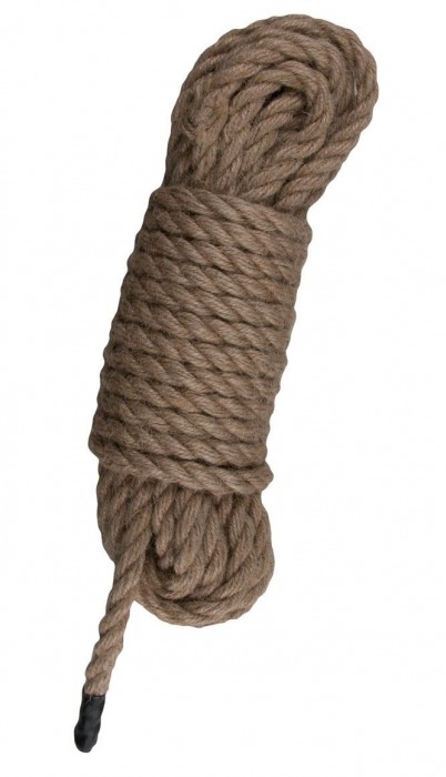 Пеньковая веревка для связывания Hemp Rope - 5 м. - Easy toys - купить с доставкой в Бийске