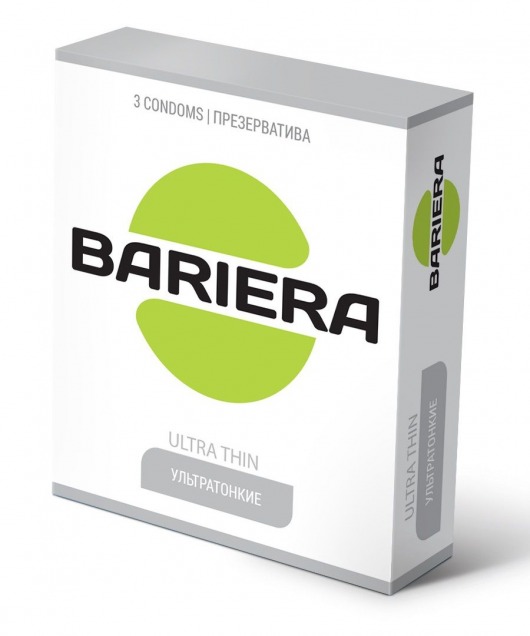 Ультратонкие презервативы Bariera Ultra Thin - 3 шт. - Bariera - купить с доставкой в Бийске