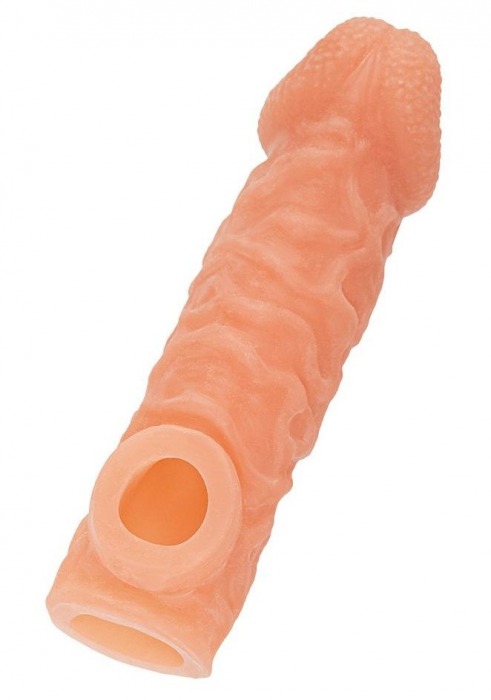 Телесная закрытая насадка с шершавой головкой Cock Sleeve Size S - 13,8 см. - KOKOS - в Бийске купить с доставкой Телесная закрытая насадка с шершавой головкой Cock Sleeve Size S - 13,8 см. - KOKOS - в Бийске купить с доставкой