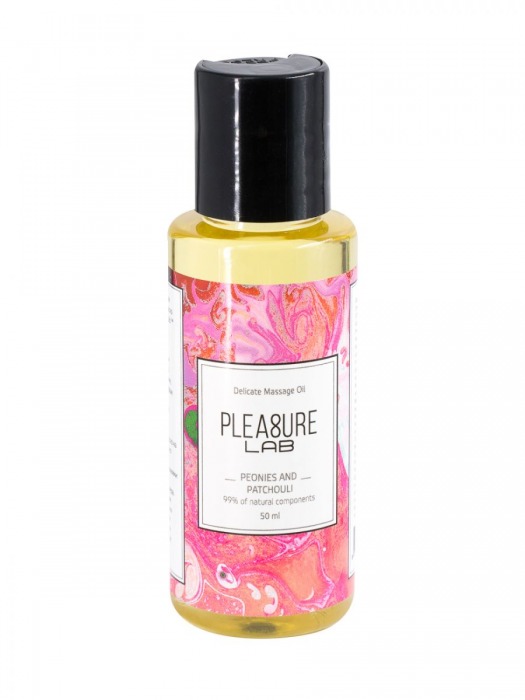 Массажное масло Pleasure Lab Delicate с ароматом пиона и пачули - 50 мл. - Pleasure Lab - купить с доставкой в Бийске