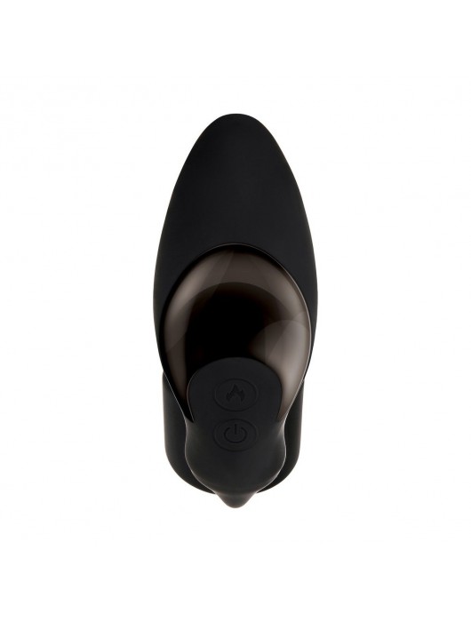 Черный вибромассажер простаты с эрекционным кольцом Strapped   Tapped - Zero Tolerance - в Бийске купить с доставкой