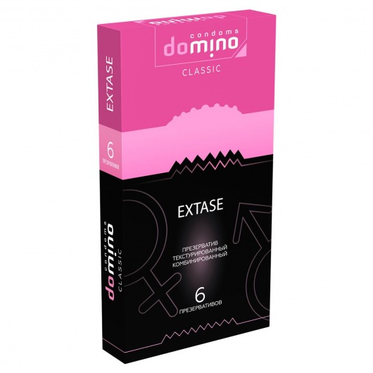 Презервативы с точками и рёбрышками DOMINO Classic Extase - 6 шт. - Domino - купить с доставкой в Бийске