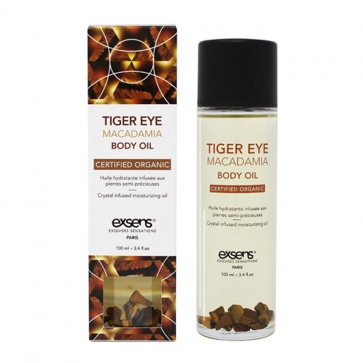 Органическое массажное масло TIGER EYE MACADAMIA - 100 мл. - Exsens - купить с доставкой в Бийске